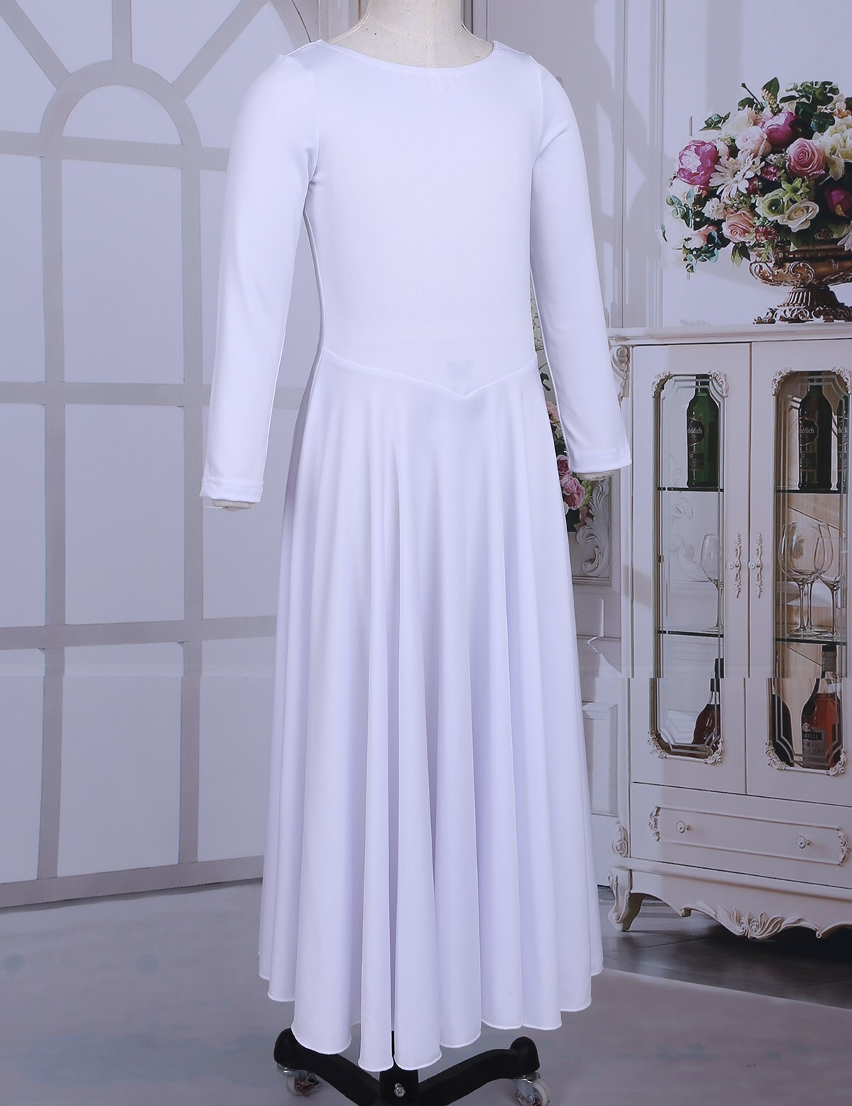 iiniim Kids Girls Formal Ballet Tutu Dance Dress Gymnastics Leotard for Kids Praise Dance Costumes Modern Liturgical Dance Wear