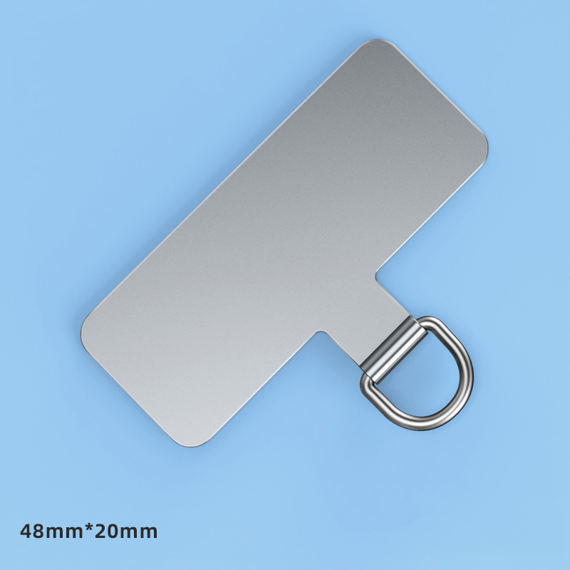 1PCS Ultra-thin Stainless Steel Phone Tether Patch Gasket Cellphone Strap Parts Replacement Lanyard Safety Connect Piece: Yellow / Gold