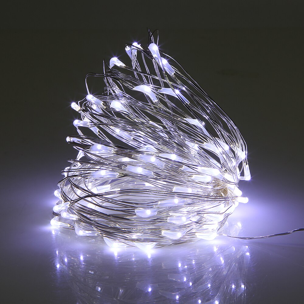 2M String Lights Silver LED Wine Bottle Lights Battery Powered Cork Shape Glass Bottle Stopper Lamp Christmas Garlands Decoratio: White