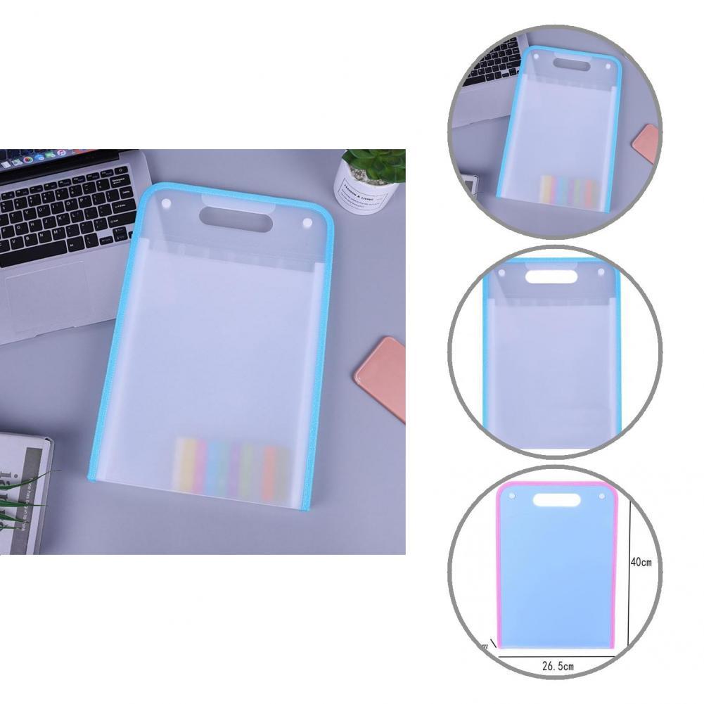 Expandable Handle Portable Files A4 Paper Folder for Students