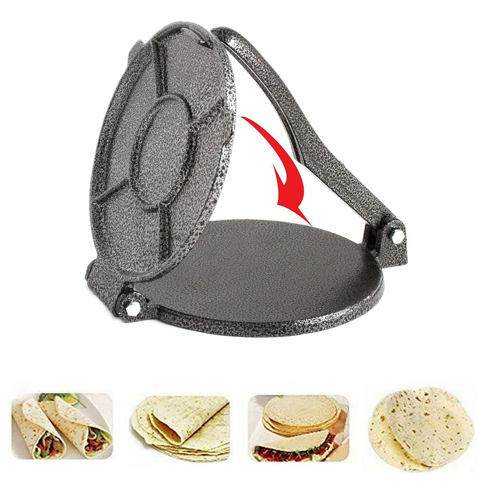 8 Inch Foldable Hamburger Maker Hamburger Press Round Shape Non-Stick Chef Cutlets Maker Press Aluminium Meat Press Tools