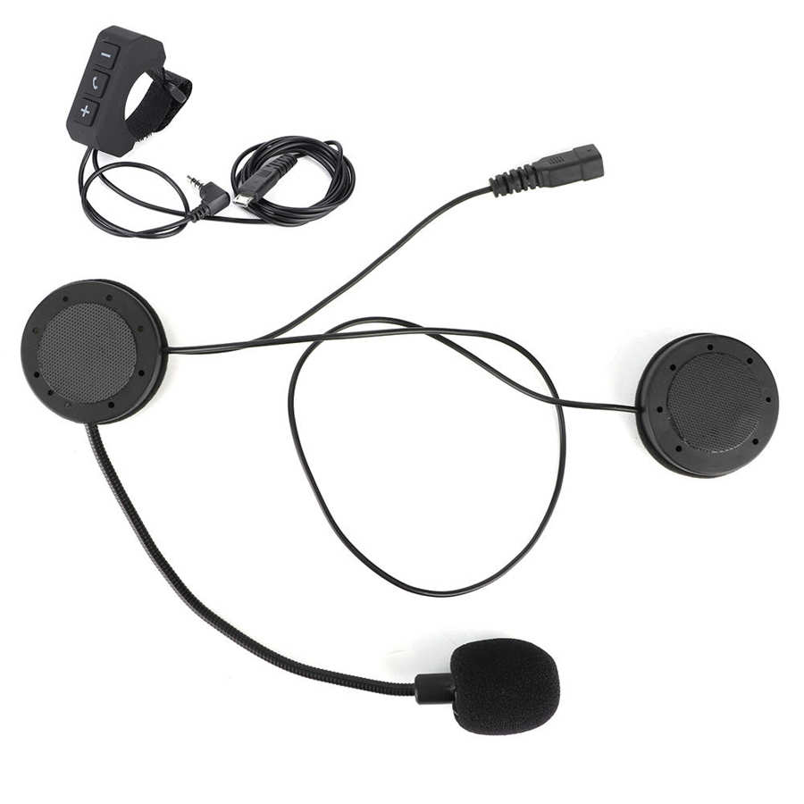 Helm Oortelefoon Waterdichte Motorhelm Hoofdtelefoon Anti-Interferentie Rijden Handsfree Muziek Headset Met 1M/3.3ft hoofdtelefoon