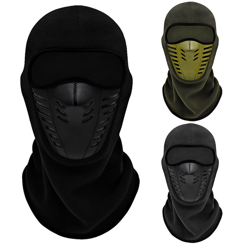 Máscara de motocicleta, máscara facial térmica de lana para mantener el calor, pasamontañas para montar en Moto, motociclista, máscara de esquí a prueba de viento para invierno, hombres y mujeres