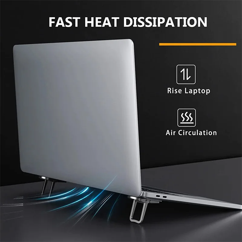 Draagbare laptopstandaard voor computertoetsenbordhouder Mini-poten Laptopstandaards voor Macbook Huawei Xiaomi Notebookbeugel Ondersteuning