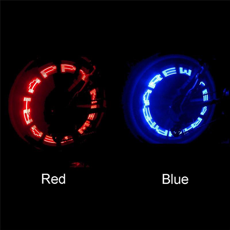 Fiets Wiel Led Auto Spoke Wheel Light Outdoor Mountainbike Brief Nozzle Licht Ventiel Waarschuwingslampje Fietsaccessoires