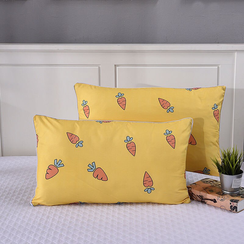 Huishoudelijke Leuke Print Patroon Bed Versiering Kussensloop 1 Paar Rechthoekige Katoen Kussensloop Volwassen Student Slaapkamer Gebruik Kussensloop: color 6-40x60cm-2pcs