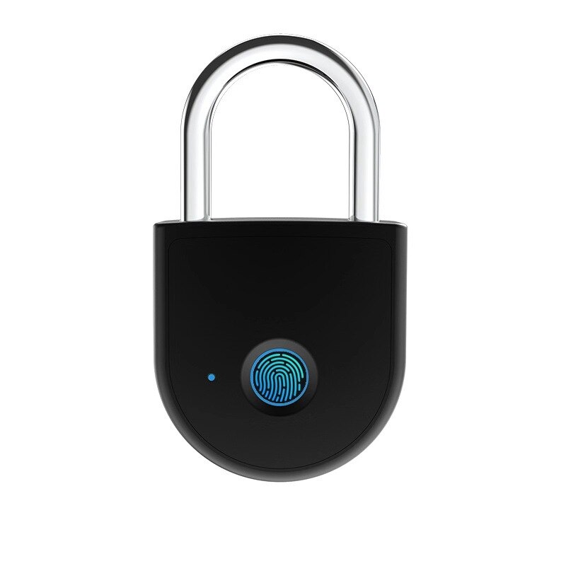 Portable bluetooth Lock Smart Padlock Keyless Fingerprint Lock Anti-Theft Security Door Padlocks for Bag Drawer Suitcase: Default Title