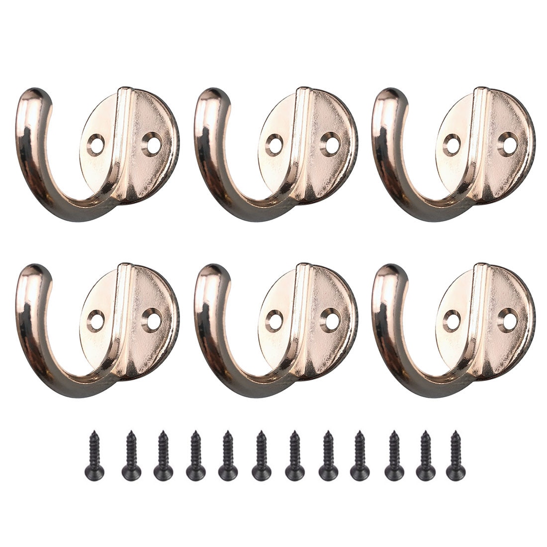 6pcs Hanger Hook Wall Hanging Hooks Clothes Coat Rack Hook Home Storage Rustproof Hook for Bathroom Wall Towel Hanger Hooks