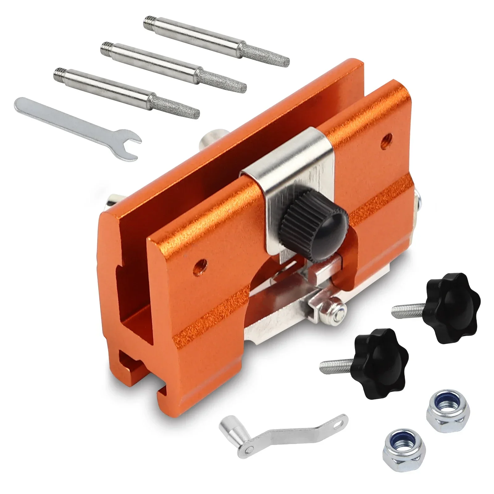 Afiador de corrente de motosserra, ferramenta de afiar serra de corrente, kit de afiação de madeira, manivela manual, lâmina de serra de corrente