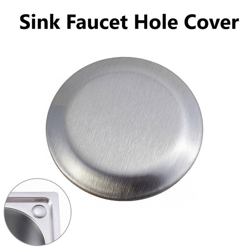 Faucet Hole Stopper Cover Kitchen Bathroom Faucet Hole Decorative Covers Stainless Steel Sink Plug Washbasin Accessories