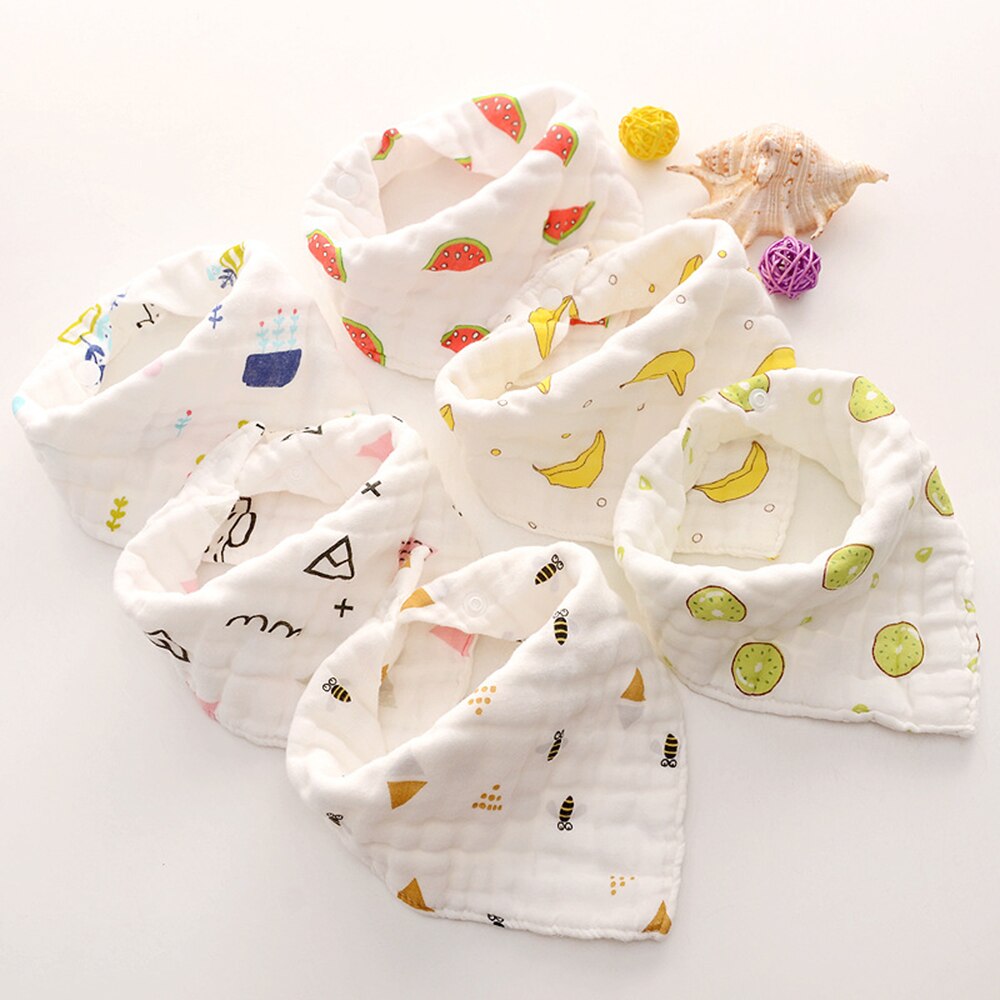 Katoen Driehoek Burp Waterdicht Bandana Bibsbaby Voeden Kiel Infant Burp Doeken Mousseline Speeksel Handdoek Eten Zachte Baby Stuff