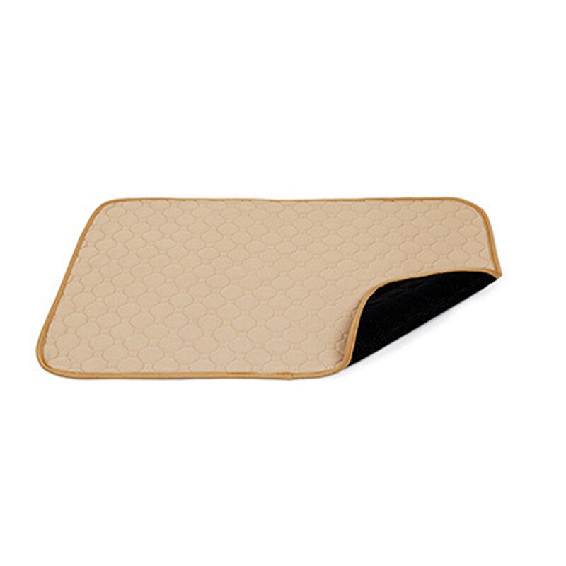 Reusable Dog Pee Pad Washable Pet Training Pads Premium Fast Absorbent Whelping Mat for Dogs Cats Bunny Puppy Pads Waterproof: Beige / S 60x45cm