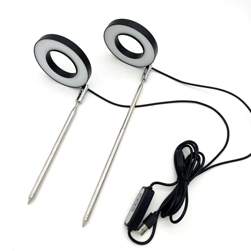 Plantengroeilicht LED-groeilamp Volledig spectrum voor kamerplanten In hoogte verstelbare automatische timer 5V Idee voor klein plantenlicht: Warm White