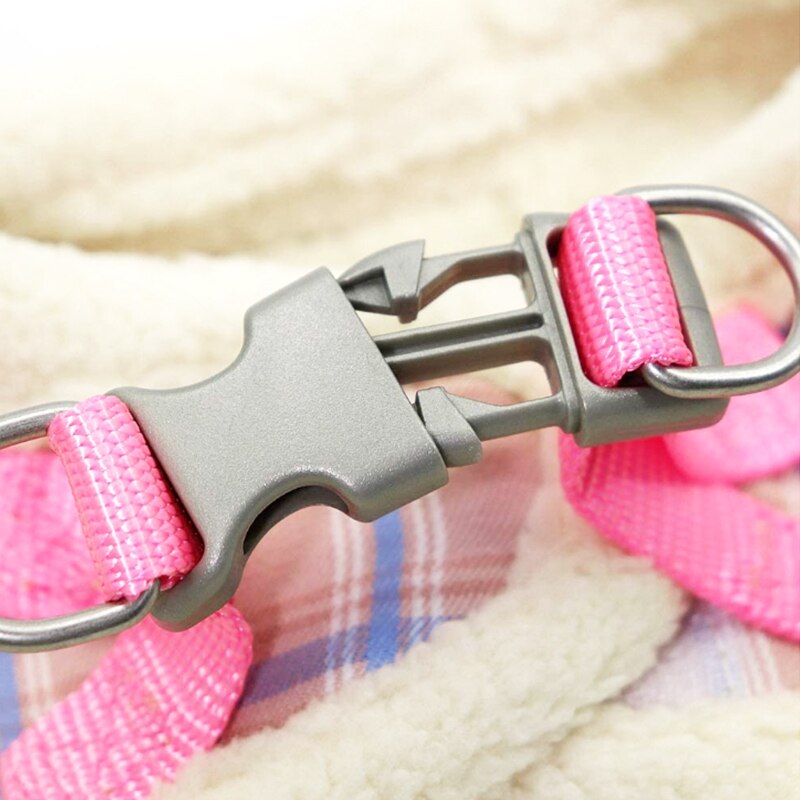 Pet Supplies Dog Harness Vest Plush Velvet Dog-Harness No-Pull-Harness Adjustable-Harness With Leash Coat For Small Animal