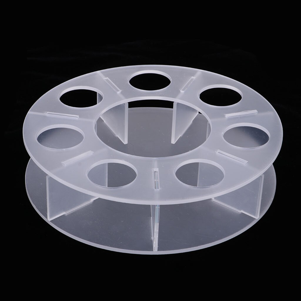 Acrylic Transparent Play Balls 7pcs Balls Clear Acrylic Display Stand Rack for displaying 7 Crystal Balls