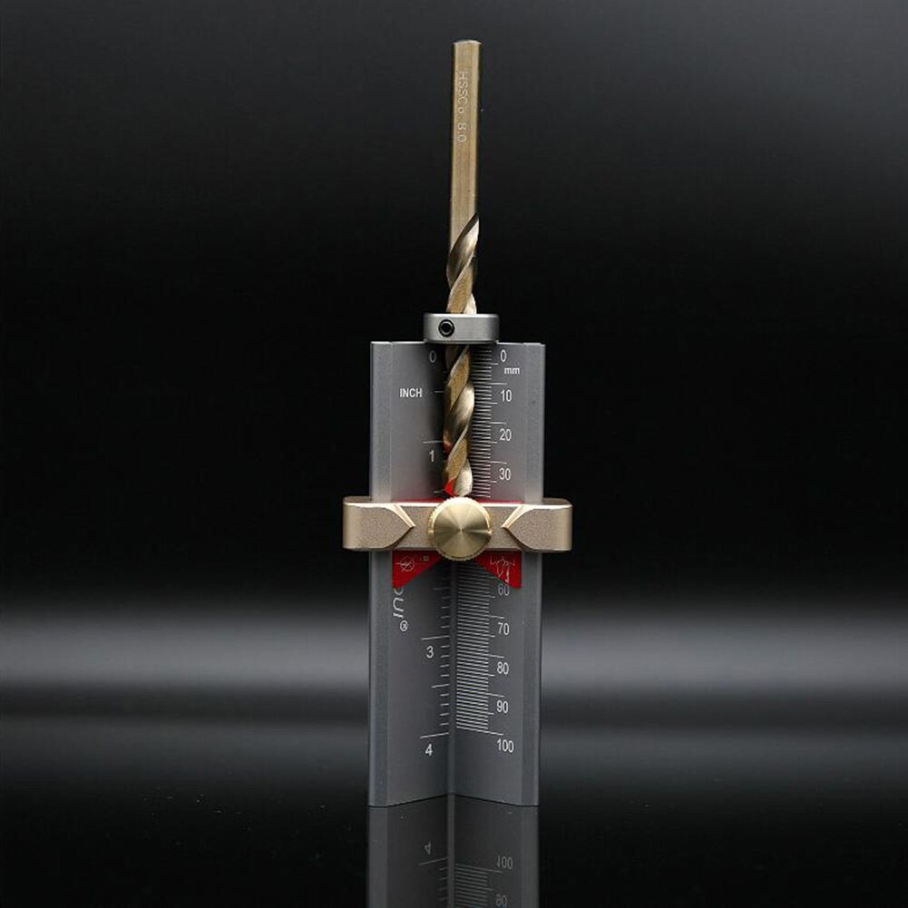 Trebearbeiding multifunksjonell aluminiumslegering borevinkelmåleinstrument sagblad boredybdemåleinstrument høydemåler