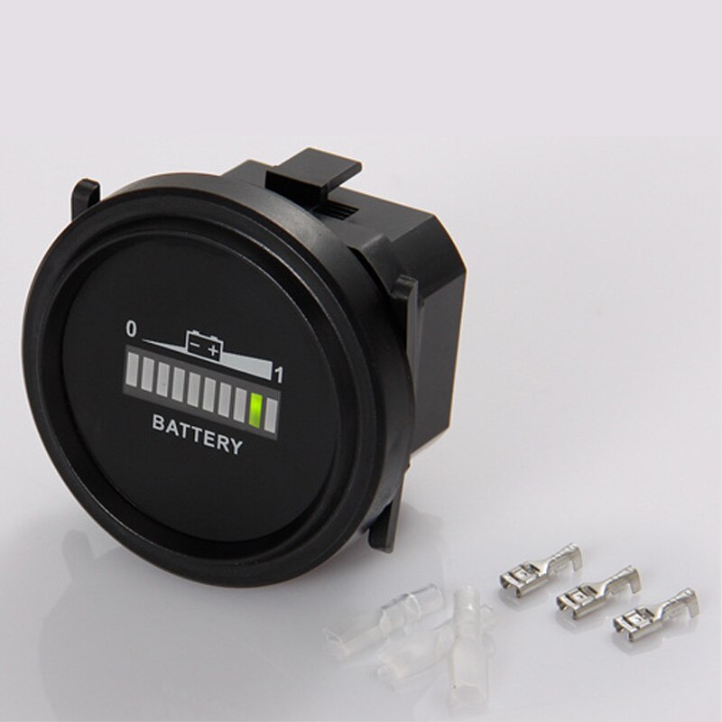 Batterij Indicator Ronde LED 12 v 24 v 36 v 48 v 72 v RV gebruikt voor heftrucks golfkar scooter auto boot voertuig RL-BI002