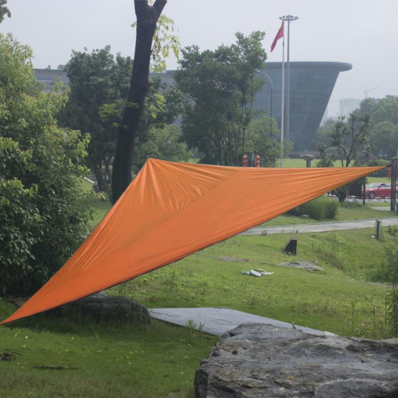 Refugio de vela impermeable Anti-UV, sombrilla triangular de protección portátil para jardín, piscina, Camping, tela de sombra resistente al desgaste: 11 4m