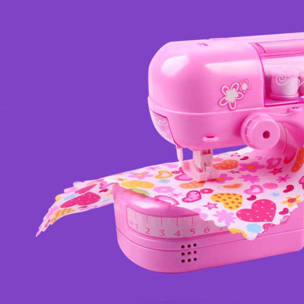 Mini máquina de coser de juguete de simulación pequeños niños juguetes para juego de imitación papel jugar juguete educativo para edades tempranas
