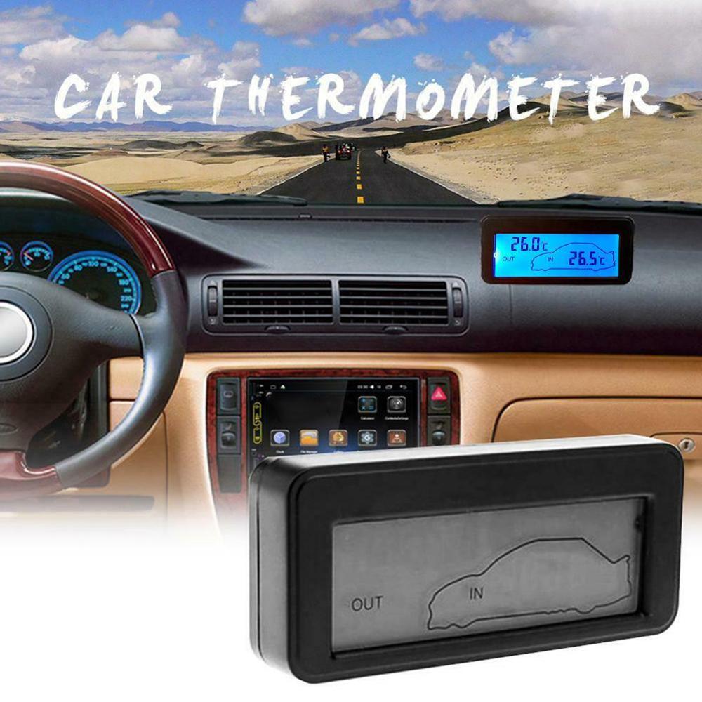LCD Backlight Digital Thermometer Temperature Auto Meter DC Car Gauge 12V Q3O4