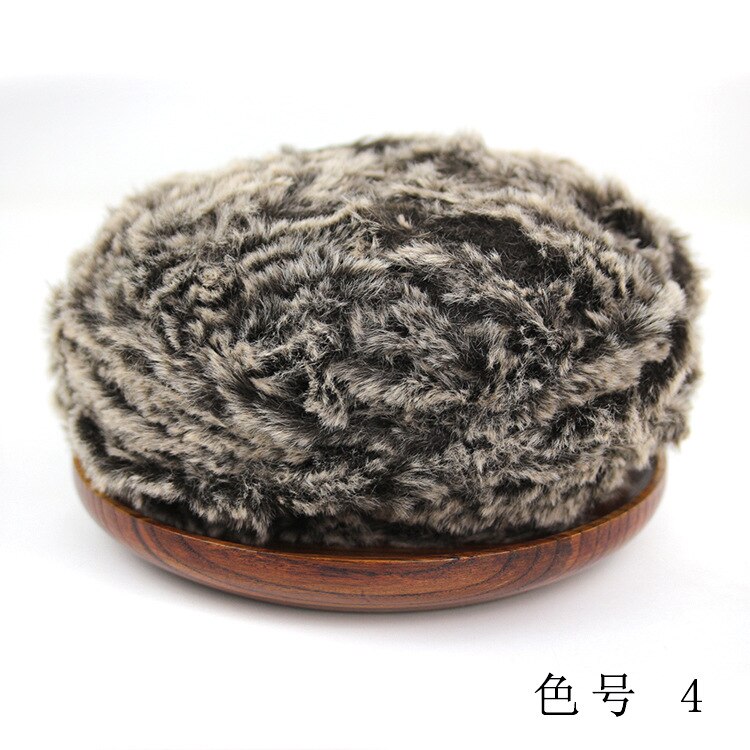 Outai Park of 5 Wool Fur-like Thread Diy Wool Ball Hand-knitted Sweater Thread Special Fancy Yarn Crochet Knitting Braids: 4