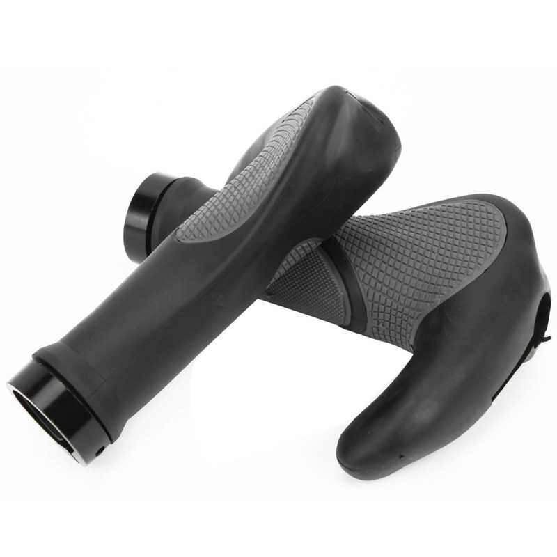 Poignées de guidon de vélo vtt, repose-main, 22.2mm, en corne de bœuf, verrouillage bilatéral
