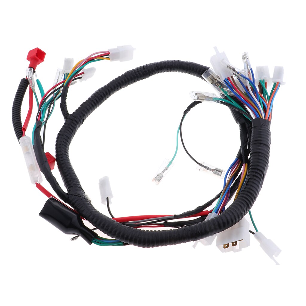 Complete Electrics Wiring Harness Cable Assembly, Wire Line for Motorbike Scooter ATV Quad Car Electrical Component for ZJ-125