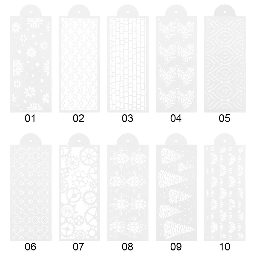Cake Stencils Floral Cake Drawing Painting Hollow Lace Cookie Chocolate Fondant Dessert Cake Templates Side Baking Mesh Stencils