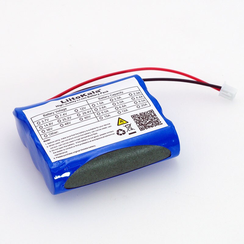 Liitokala 12V 18650 2600mAh lithium-ion Battery pack Monitor CCTV Camera battery 12.6 V 1.8A 2A 2.2A 2.5A 2.6A 2.8A 3A batteries