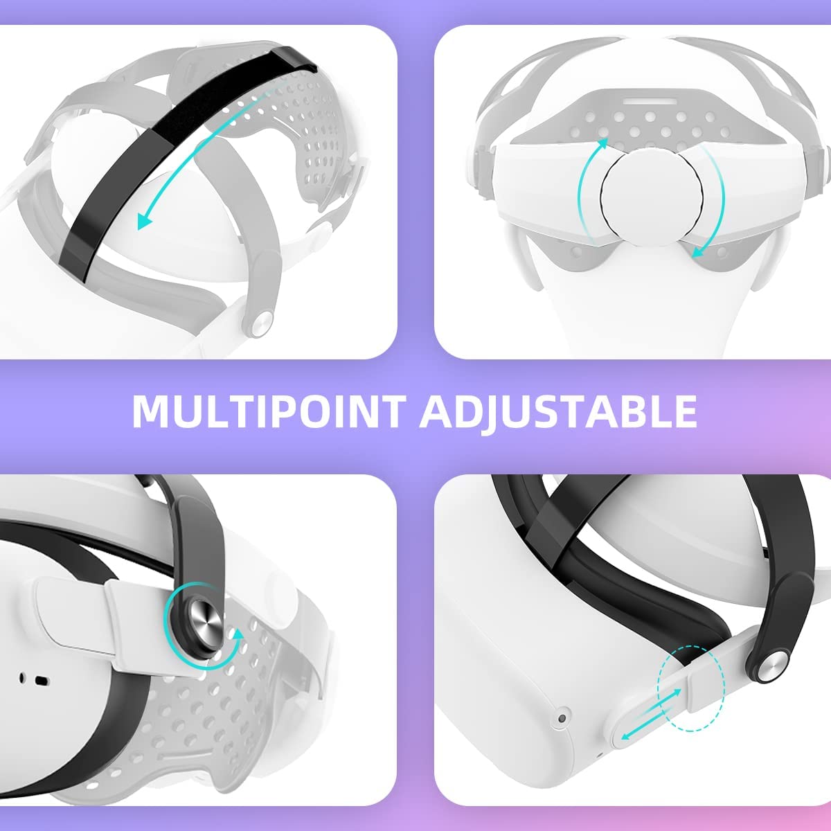 M3 Halo Band Voor Oculus Quest 2 Vr Headset Verstelbare Elite Band Verhogen Ondersteunende Kracht Voor Meta Oculus Quest 2 accessoires