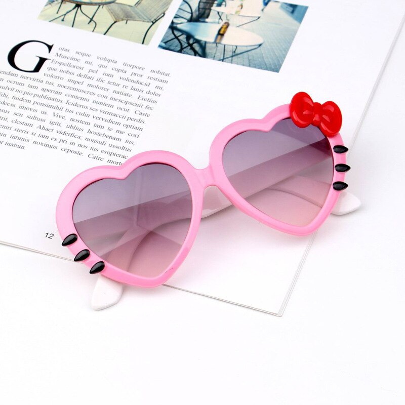 1pc Lovely Rabbit Children's Sunglasses Girls Boys Cute Cartoon Sun Glasses for Kids Sunglasses UV400 Kids Animal Goggles: Coffee