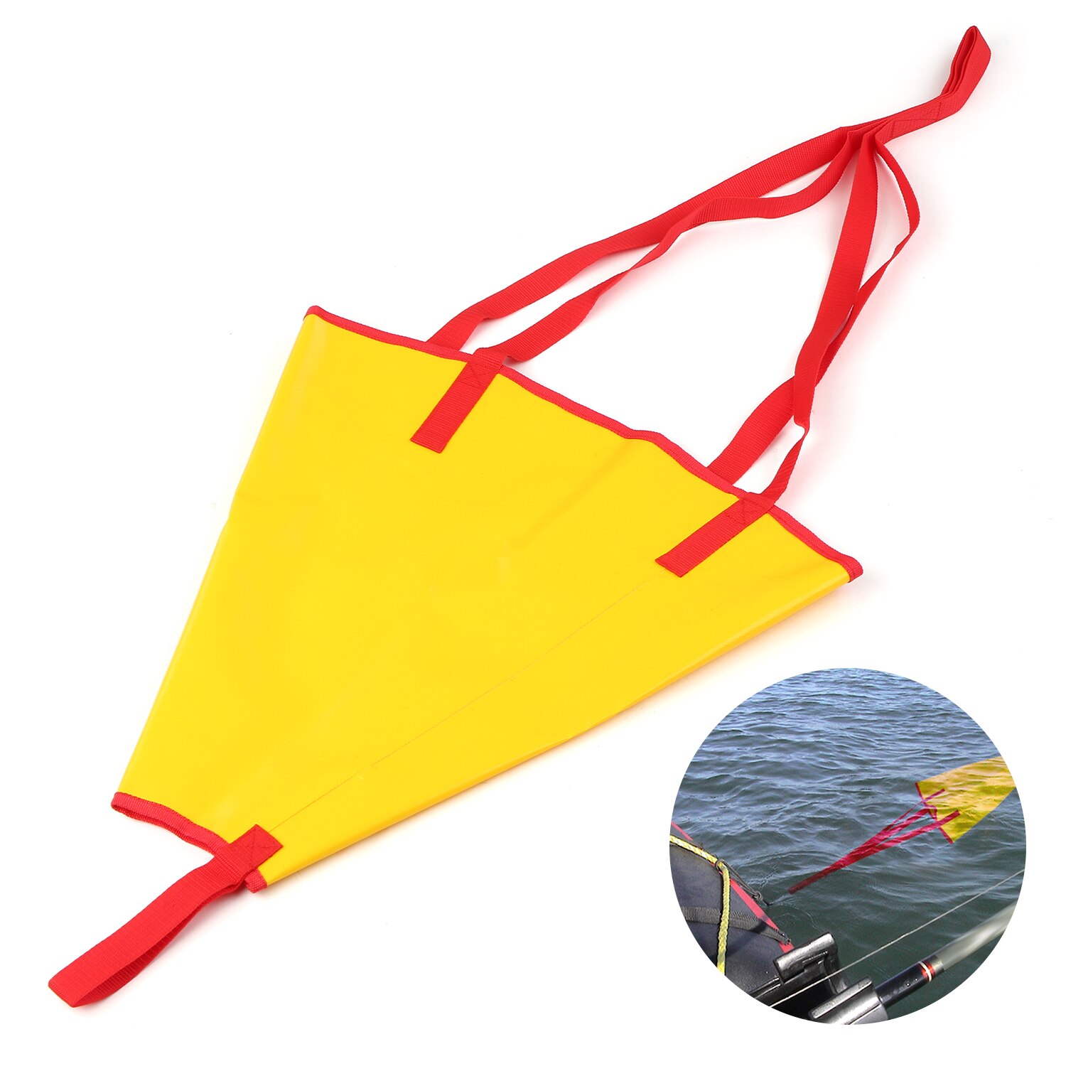Fishing Trolling Sea Anchor Drift Sock Sea Brake Sea Anchor for Kayak Boat 12 - 14 Feet Boat