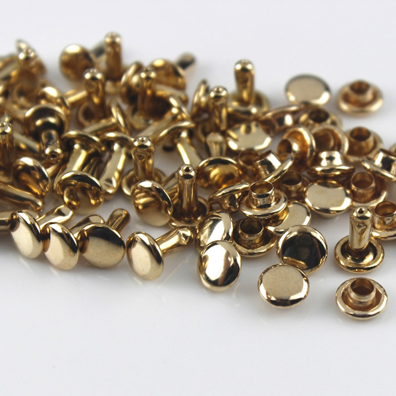 100sets 12mm Metal Double Cap Rivets Studs Round Rivet for Leather Bag Belt Clothing Garment Shoes Collar Decor: XL / Antique Copper
