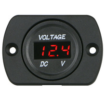 Dc 12V 24V Mini Digitale Voltmeter Amperemeter Panel Led Digitale Voltmeter Panel Voor Auto Motorfiets Boot Truck