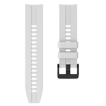 Voor huawei watch  gt 2 gt2 46mm smart watch siliconen originele sporthorlogeband armband 22mm horlogeband honor watch magic 2: Wit