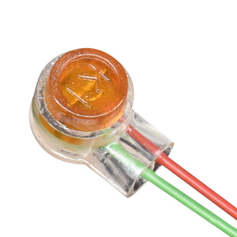 Conector de empalme de Gel K1, conectores de cable de 1 puerto, naranja claro (paquete de 200)