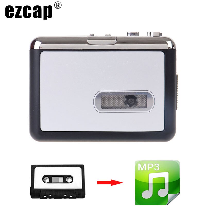 original ezcap 218-2 USB cassette audio capture card walkman Player,old Tape to PC, Super USB Cassette-to-MP3 Converter