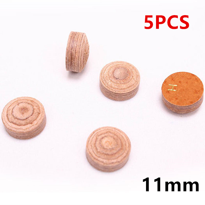 10/11/13mm 50/5 st biljardkösspetsar h hårdhet biljardsnookerköspetsar tillbehör för biljardköer: 5 st 11mm