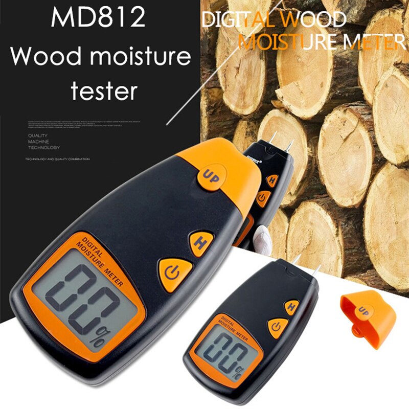 MD812 ABS Wood Moisture Tester Measuring Tool For Woodworking Wood Moisture Meter Digital Wood Moisture Detector