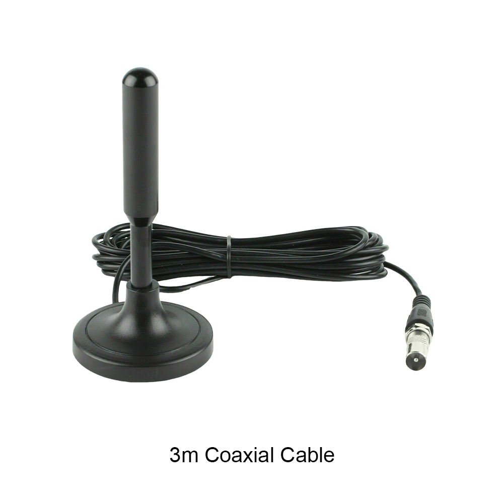 10 m/5 m/3 m digitale TV-Antenne, 37 dB, hohe Verstärkung, verstärkte HDTV-Antenne, Mehrzweck-HDTV-Digitalbox, Innenantenne, unterstützt 4K 1080p: Black