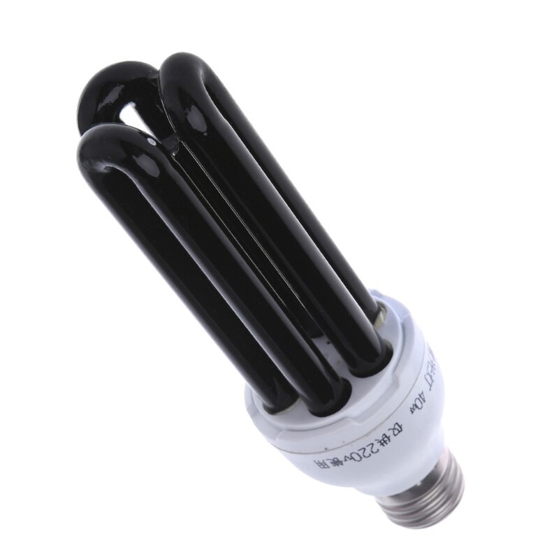 E27 15/20/30/40W UV Ultraviolet Fluorescent Blacklight CFL Light Bulb Lamp 220V