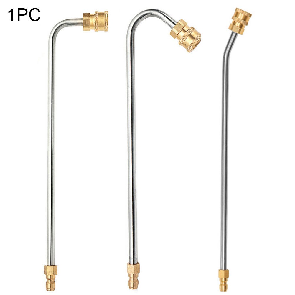 High Pressure Curved Washer Stainless Steel Gutter Cleaner Durable Wand Lance Accessory Anti-Corrosion Kit Elbow Rod Water Pumps