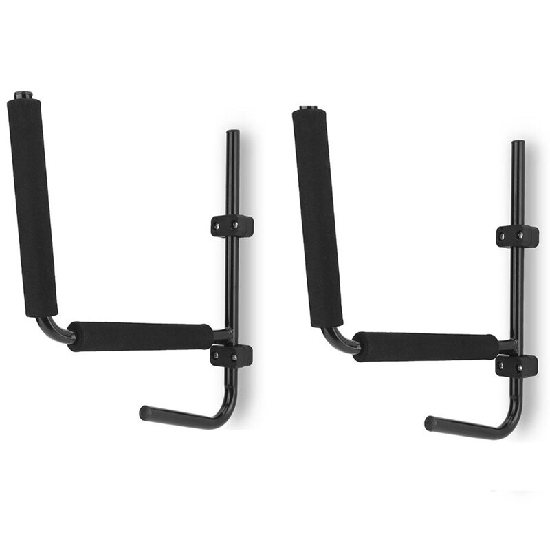 2 Pcs Kayak Ladder Wall Mount Rack Surfboard Canoe Folding Hanger