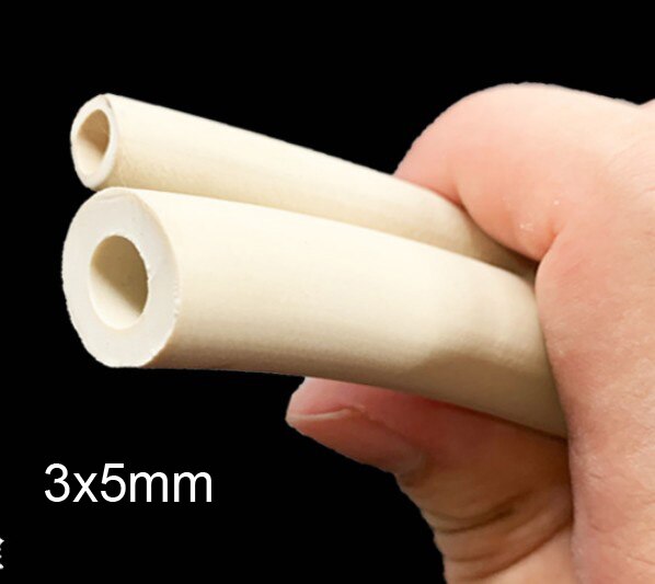 3mm id 3 x 5mm pomp vacuüm rubberen slang glazuur zuigen witte rubberen vacuümslang witte slang flexibele buis drukbestendig zuur-base