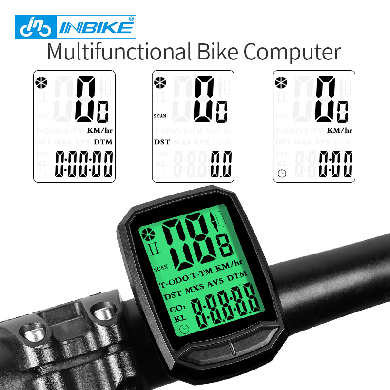 INBIKE Waterproof Bike Computer Digital Speedometer Cycle Velo Computer Odometer with Backlight Bicycle Stopwatch CX602