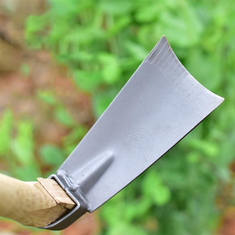 Wooden Handle Hoe Agricultural Tool Hoe Garden Tools Weeder Manganese Steel Square Head Agricultural Garden Hoe For Loosen Land