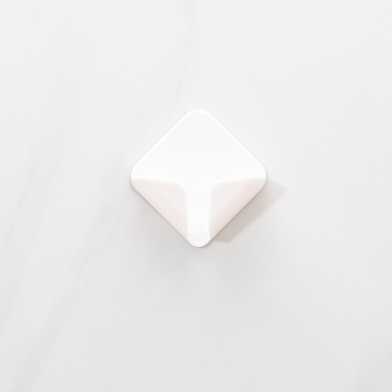 Colgador de enchufe sin clavos, gancho de repisa para cable de alimentación, ganchos de almacenamiento de pared, gancho de tapón para cocina, ganchos adhesivos, 1 Uds.: white
