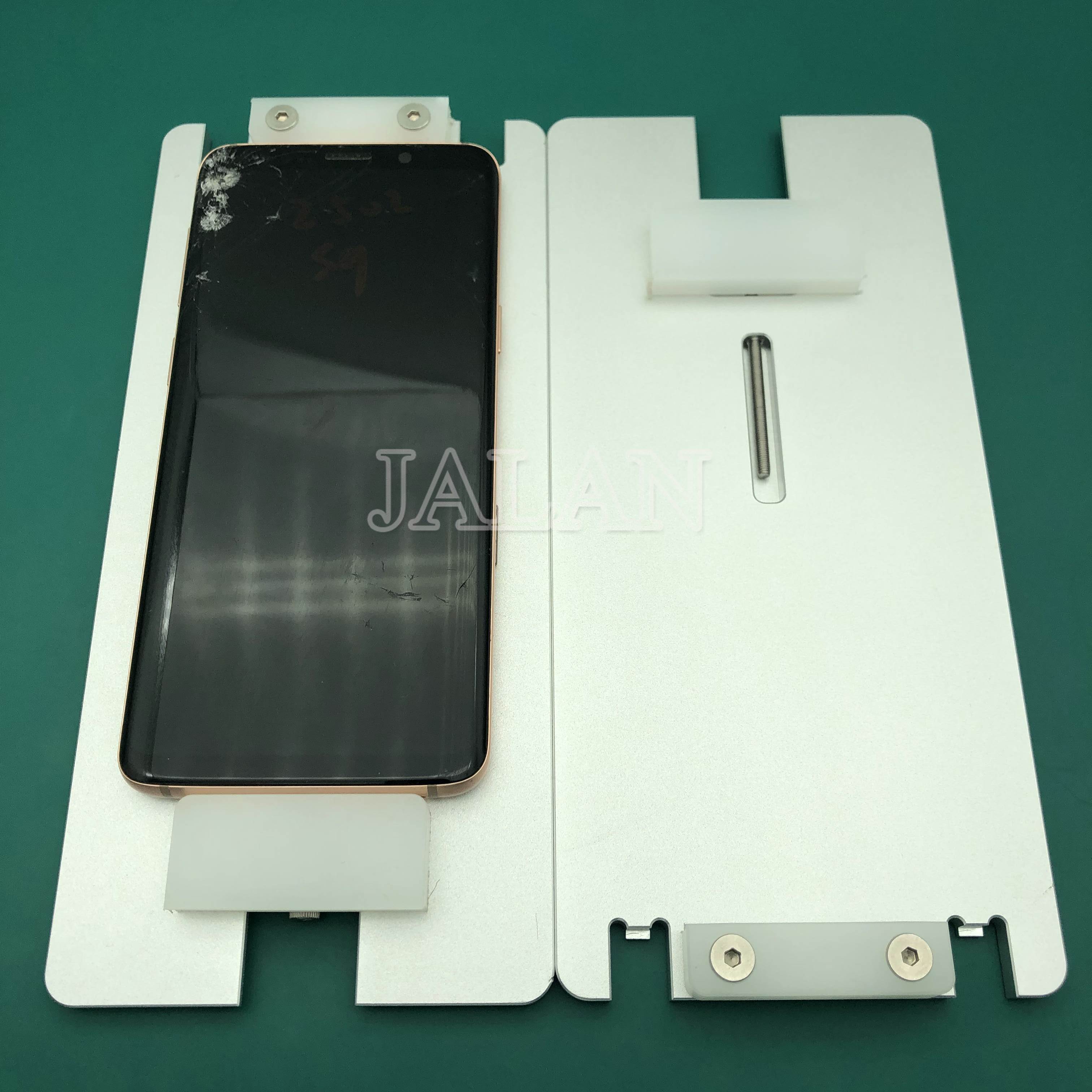 Pantalla LCD, Marco medio, bisel, molde separado, piezas de repuesto para TBK 268, para samsung s9, s9 plus, NOTE 9, molde universal de localización