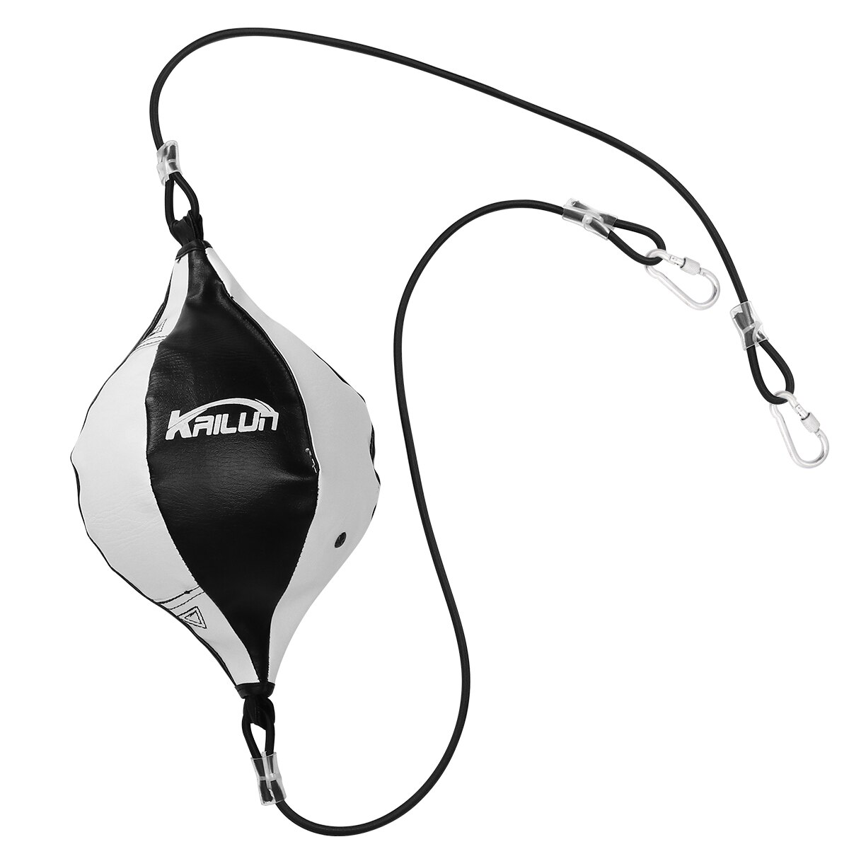 1 Set Elastic Speed Training Ball Hanging Boxing Ball Boxing Speed Ball for Workout Exercise Agility Training: Black and white