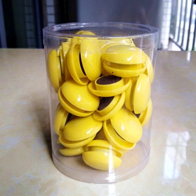 50 Pcs Magnetische Kopspijkers Punaises Plastic Kleur Kralen Koelkast Koelkast Stickers Whiteboard Schoolbord Deeltjesgrootte 32Mm: 50 Pcs-Yello
